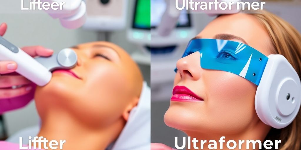 Imagem de tratamento estético Lifter e Ultraformer.