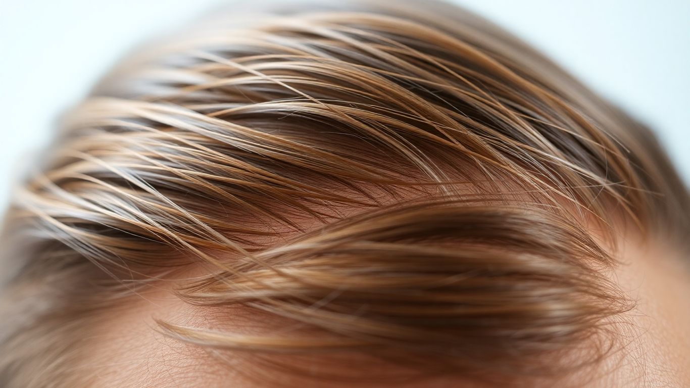 Cabelo saudável e couro cabeludo limpo.